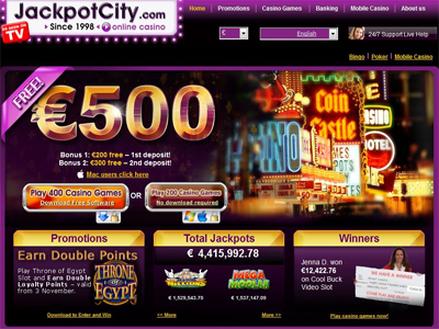 JackpotCity Casino Screenshot Lobby